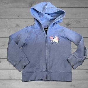 Joe Boxer Light Blue Girls' Unicorn Zip Hoodie